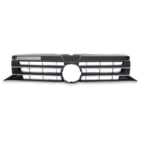 Kühlergrill Front Grill Schwarz glanz Leiste Chrom...