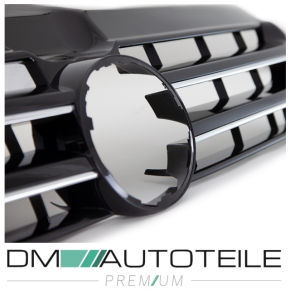 Kühlergrill Front Grill Schwarz glanz Leiste Chrom für VW T5 GP Facelift 09-15
