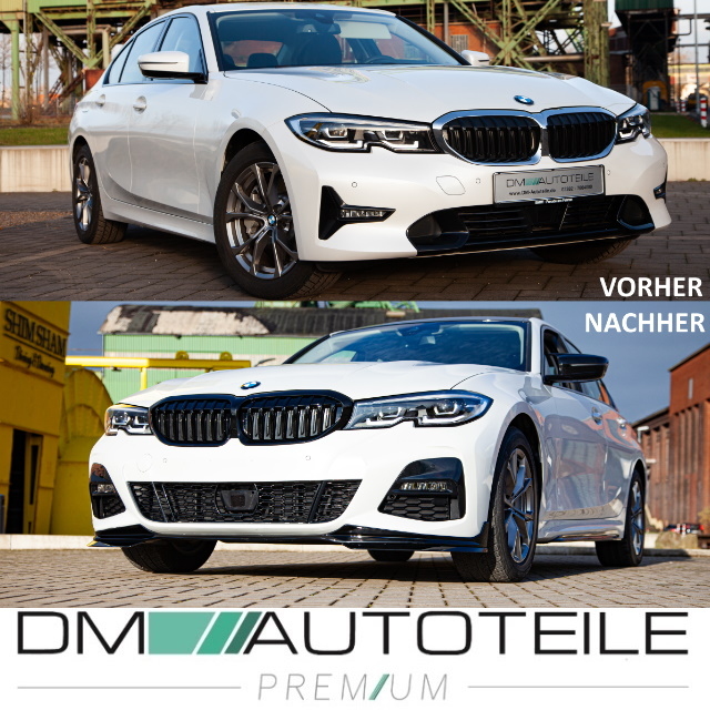 Sport Spiegelkappen Außenspiegel Set Schwarz Glanz passt für BMW