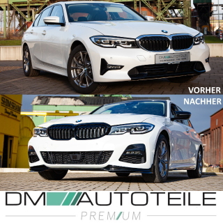 Set Spiegelkappen hochglanz Schwarz passt für BMW 3er G20 G21 auch Performance M3 + ABE
