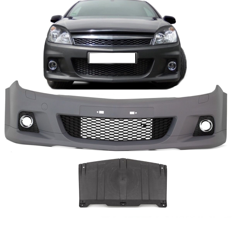 Opel (Vauxhall) Astra H OPC II look Front Bumper + accessories for
