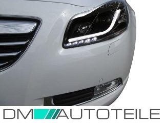 Opel Insignia Tagfahrlicht Scheinwerfer Set Schwarz ab 08-13