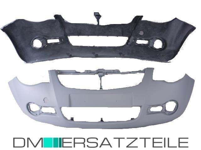 Opel (Vauxhall) Agila B Front Bumper 08-14 primed without park assist /  headlamp washer
