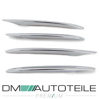 4-pcs. Spoiler Front Eyebrow Cover Chrome fits on Mercedes W213 S213 AMG Sport