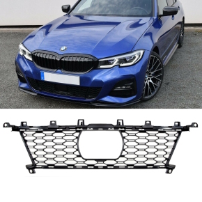 Schwarz ABS Auto Heckstoßstange Spoiler Abdeckung Dekorationen für BMW 3  G20 19+