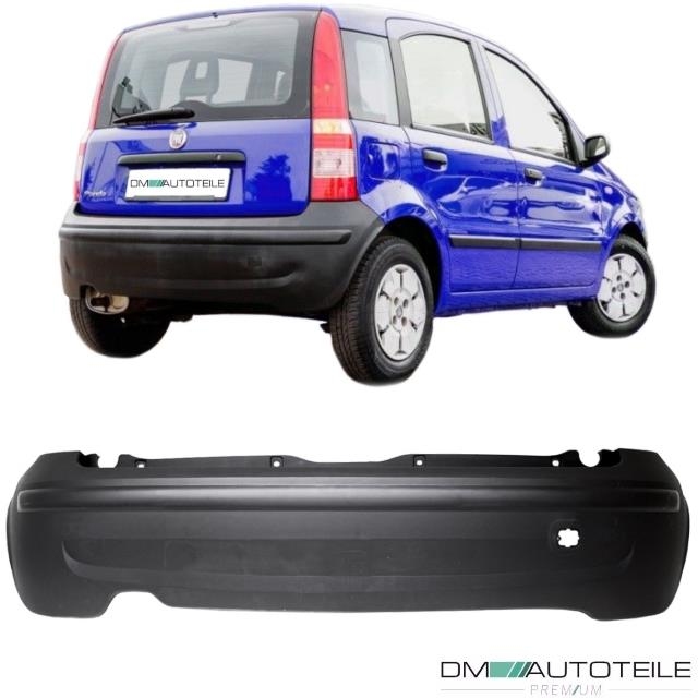 Fiat Panda 169 Stossstange Hinten Bj 03 12 Schwarz Mit Zierleisten