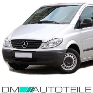 Mercedes Benz Viano Vito W639 Kühlergrill vorne schwarz Seidenmatt Bj 03-10