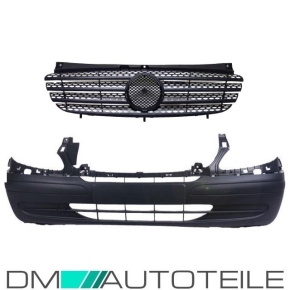 Mercedes W639 Front Bumper Facelift 09-14 without park assist with Grille