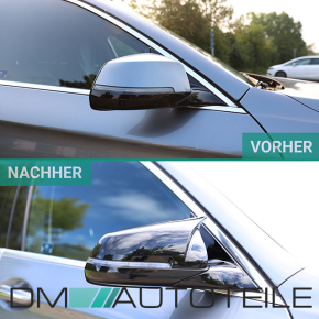 Set Side Mirror cover black gloss Sport fits BMW 5 Series...