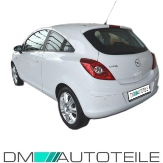 Opel (Vauxhall) Corsa D rear Bumper 06-11 primed without park assist only  for 3-door models