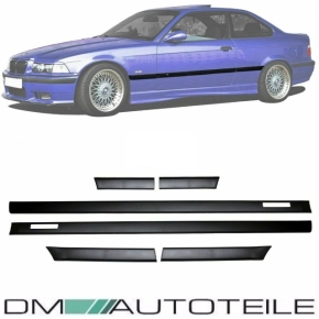 Sport Door Mouldings Trims Black Set+Emblem Motorsport...