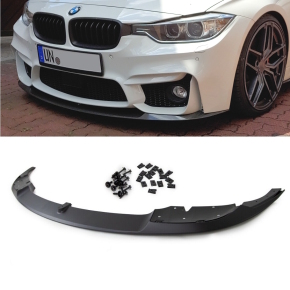 Front Spoiler Splitter Black Matt LIP fit BMW F30 F31 M3...