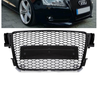Kühlergrill Grill Wabendesign hochglanz Schwarz lackiert...