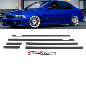 Sport Door Mouldings Trims Black Set+Emblem Motorsport...