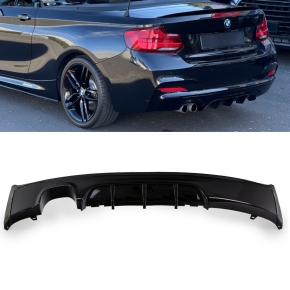 2284 - Frontlippe Lippe Spoiler Schwert ABS Schwarz Glänzend passend für  BMW 2er F22 F23 mit MPaket