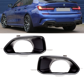Sport-Performance Satz Auspuffblenden Schwarz passt...