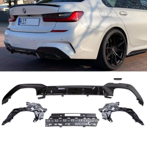 1709 - Heckspoiler Spoiler Lippe DEEP V2 schwarz glänzend glanz passend für  BMW 3er G20