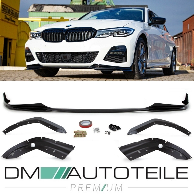 Sport-Performance Frontspoiler Lippe Schwarz glanz passt für BMW