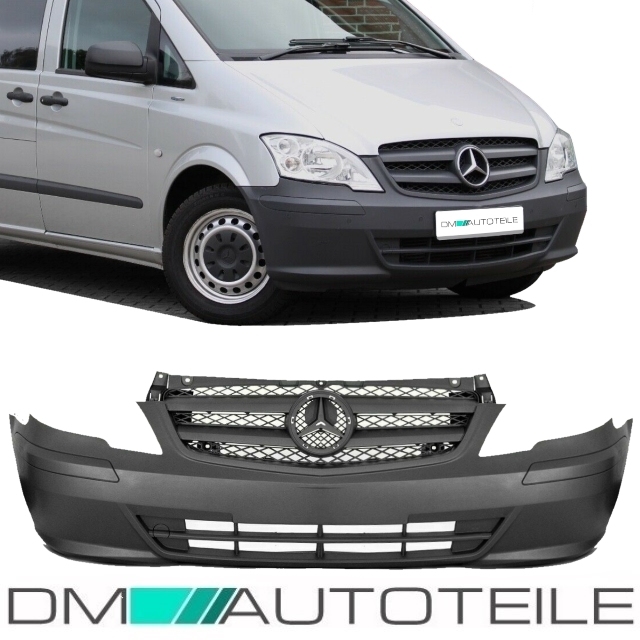 Mercedes W639 Front Bumper Facelift 09 14 Without Park Assist With Grille Mercedes W639 Front Bumper Facelift 09 14 Without Park Assist With Grille