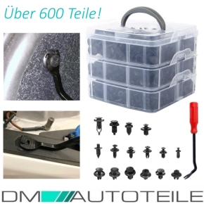 XXL 630 Teile Box Befestigungsclips Nieten Stifte...