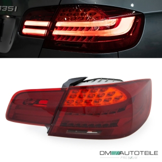 Lightbar LED Rückleuchten LCI Design Kirschrot passt für BMW 3er E92 Coupe 2006-2010 +Anleitung
