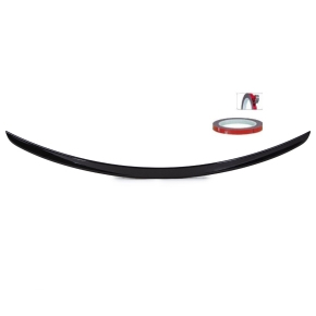 Set ABS Roof Rear Spoiler Lip Black Gloss painted+3M fits...