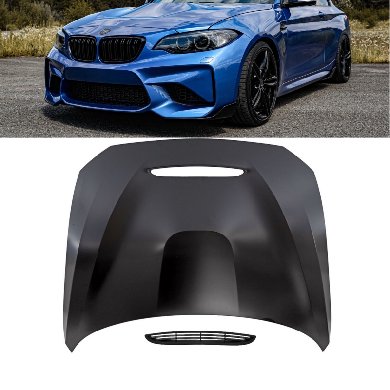 Set Sport Bonnet + hood black fits on BMW 1-Series F20 F21 2-Series F22