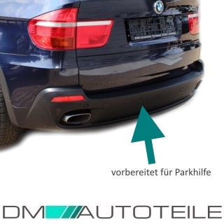 Stoßstange hinten Lackierfähig passt BMW X5 E70 bj.06-06/10 unten für Parkhilfe