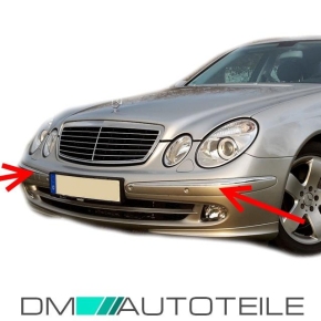 Set Mercedes W211 Chromleiste vorne Rechts & Links Bj 02-06 Eleg./Avantgarde