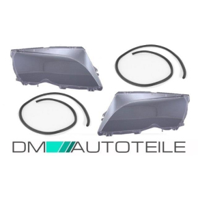 2x Scheinwerferglas +Dichtung+Sika passt f&uuml;r BMW E46...