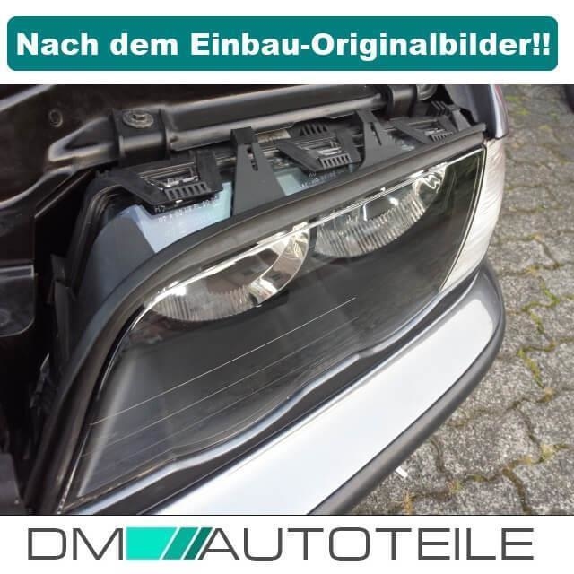 Set Scheinwerferglas Scheinwerfer Glas +SIKA für BMW E46 Limousine Touring  98-01