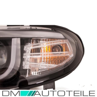 Scheinwerfer Facelift passt für BMW 3er E46 Limo Touring Schwarz U LED Angel Eyes SET