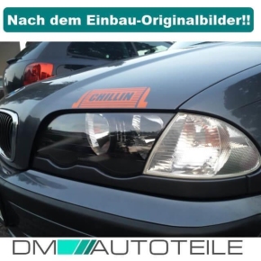 Facelift Set Rot Weiß Rückleuchten + Frontblinker + Seitenblinker Rot Weiß passt für BMW 3er 98-01 Limousine