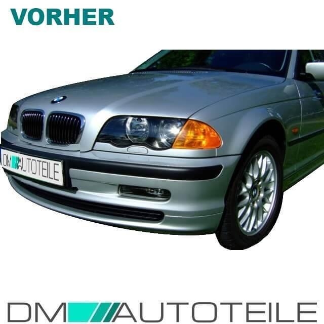 2x KOTFLÜGEL VORNE SET SATZ LINKS+RECHTS MIT BLINKERLOCH BMW 3-ER E46 