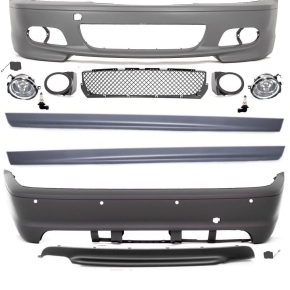 Sport Bodykit Bumper Front+Rear+Skirts fits on BMW E46 2/3 Doors w/o M-Sport 99>