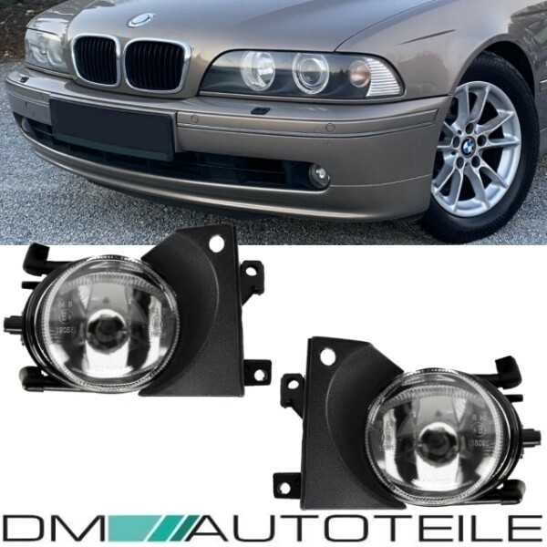 Set Fog Lights Fogs Chrome Oem Fits On Bmw E39 Facelift 00 04 Lh Rh 