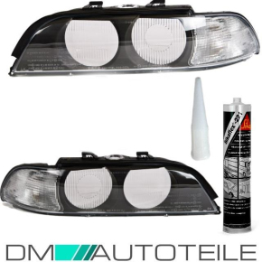 2x Scheinwerfer Geh&auml;use Glas +Blinker Wei&szlig;...