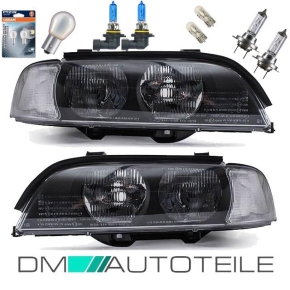 2x SCHEINWERFER Schwarz HB3/H7+wei&szlig;e Blinker+Birnen...