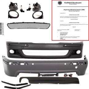 Set BMW E39 Saloon Bumper bodykit Park Assist / headlight...