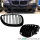 2X Kidney Front Grill Dual Slat SET Black Gloss fits on BMW E60 E61 03-10 + M M5