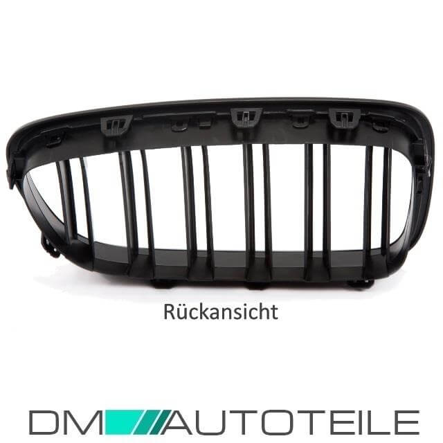 Doppelsteg Nieren Grill für BMW 5er F10 F11 Kühlergrill glanz schwarz 09-17