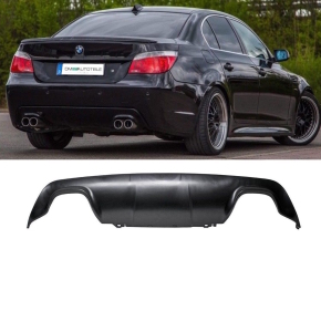 Rear Diffusor Duplex Black Matt fits on BMW E60 E61 M...
