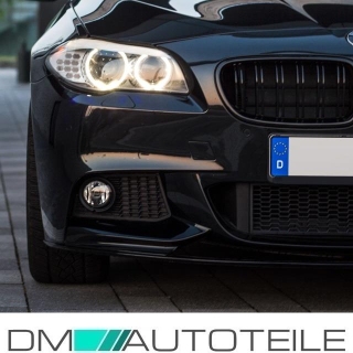 Gitter Grill Nebelscheinwerfer Set Schwarz passend für BMW F10 F11 M-Paket 10-13