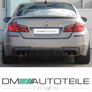 Umbau Performance Heckdiffusor 4 Rohr Schwarz Matt Passt Fur Bmw 5er F10 F11 M Paket Nicht