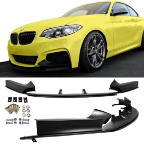 SPORT-Performance Front SPOILER SPLITTER Black MATT fits...