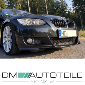 SET Doppelsteg Kühlergrill Schwarz GLANZ passt für BMW 3er E92 E93 06-10 + M M3