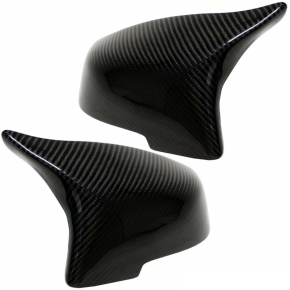 SET Carbon Gloss TRUE Mirror Cover fits on BMW F10 F11...