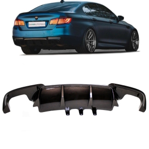 Rear Diffusor Gold Carbon Gloss Bumper fits on BMW F10...
