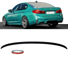Sport-Performance Rear Trunk Lip Roof Spoiler Black Matt+...