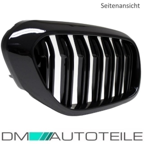Doppelsteg Kühlergrill Schwarz GLANZ Performance passt für BMW 5er G30 G31 2017>